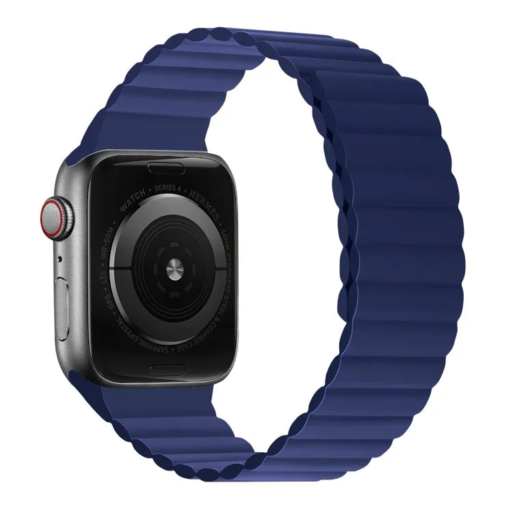シリコン磁気一体型ショートストラップウォッチバンド、Apple Watchシリーズ 7 41mm / 6&SE&5&4 40mm / 3&2&1 38mm、7 45mm / 6&SE&5&4 44mm / 3&2&1 42mm用
