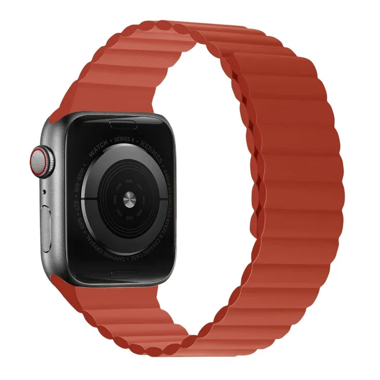 シリコン磁気一体型ロングストラップウォッチバンド、Apple Watchシリーズ 7 41mm / 6&SE&5&4 40mm / 3&2&1 38mm、7 45mm / 6&SE&5&4 44mm / 3&2&1 42mm用