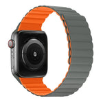シリコン磁気一体型ロングストラップウォッチバンド、Apple Watchシリーズ 7 41mm / 6&SE&5&4 40mm / 3&2&1 38mm、7 45mm / 6&SE&5&4 44mm / 3&2&1 42mm用