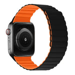 シリコン磁気一体型ロングストラップウォッチバンド、Apple Watchシリーズ 7 41mm / 6&SE&5&4 40mm / 3&2&1 38mm、7 45mm / 6&SE&5&4 44mm / 3&2&1 42mm用