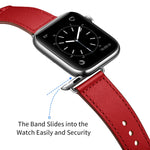 Apple Watch シリーズ用レザー交換用ウォッチバンド、7 45mm / 6&SE&5&4 44mm / 3&2&1 42mm、7 41mm / 6&SE&5&4 40mm / 3&2&1 38mm