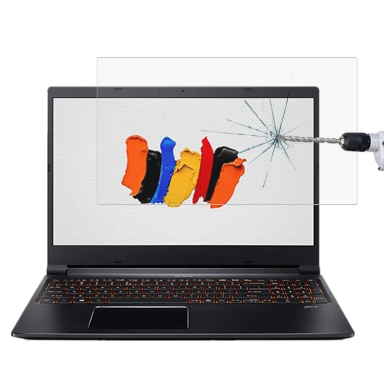 ノートパソコン画面HD強化ガラス保護フィルム、Acer ConceptD 3 15.6インチ用、Acer ConceptD 7 Ezel 15.6インチ用、Acer EX215-51-50YZ 15.6インチ用、Acer EX215-51-5826 15.6インチ用、Acer EX215-51G-56GA 15.6インチ用、Acer EX215-51G-550A 15.6インチ用