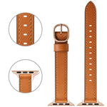 14mmレザーストラップウォッチバンド、Apple Watchシリーズ 7 41mm / 6&SE&5&4 40mm / 3&2&1 38mm、7 45mm / 6&SE&5&4 44mm / 3&2&1 42mm用