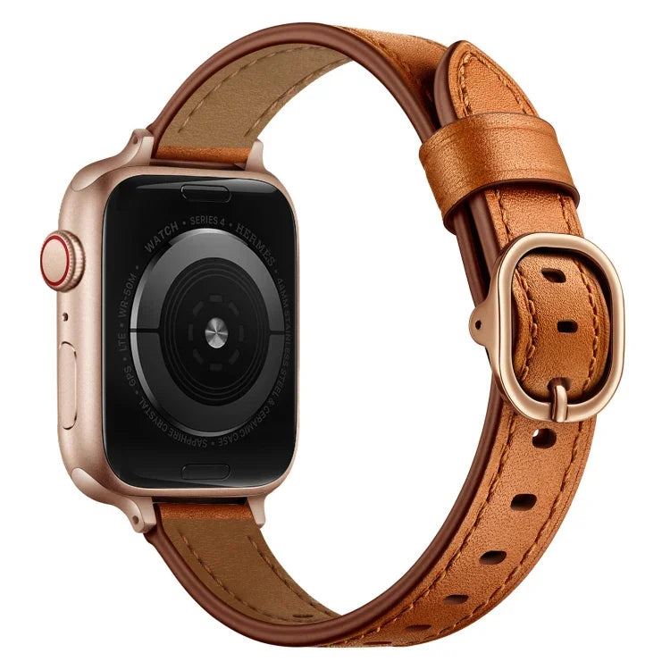 14mmレザーストラップウォッチバンド、Apple Watchシリーズ 7 41mm / 6&SE&5&4 40mm / 3&2&1 38mm、7 45mm / 6&SE&5&4 44mm / 3&2&1 42mm用