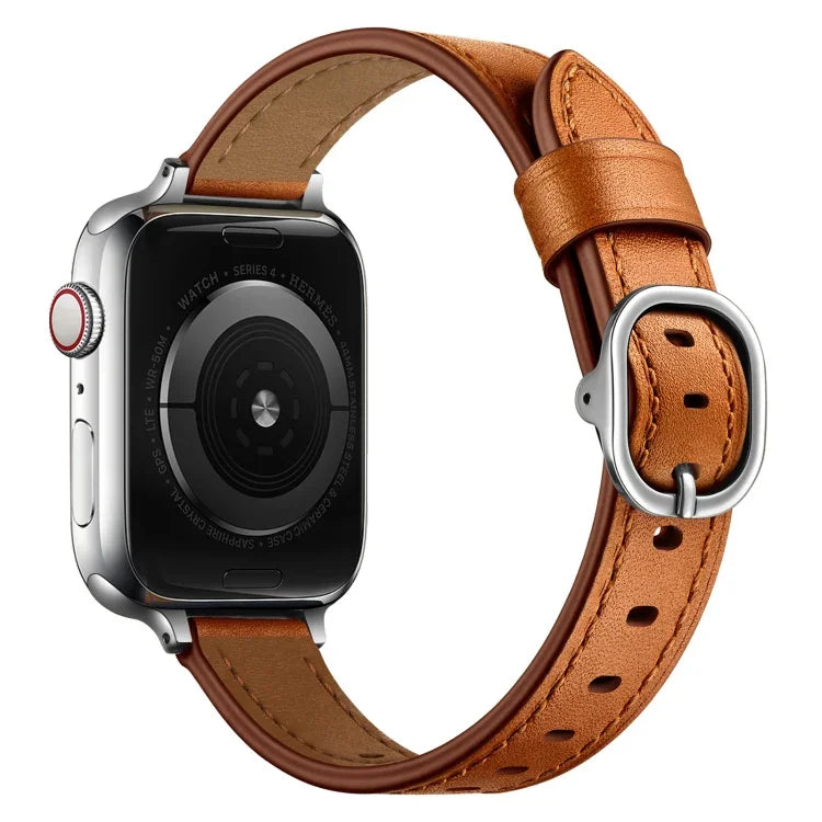 14mmレザーストラップウォッチバンド、Apple Watchシリーズ 7 41mm / 6&SE&5&4 40mm / 3&2&1 38mm、7 45mm / 6&SE&5&4 44mm / 3&2&1 42mm用