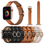 14mmレザーストラップウォッチバンド、Apple Watchシリーズ 7 41mm / 6&SE&5&4 40mm / 3&2&1 38mm、7 45mm / 6&SE&5&4 44mm / 3&2&1 42mm用