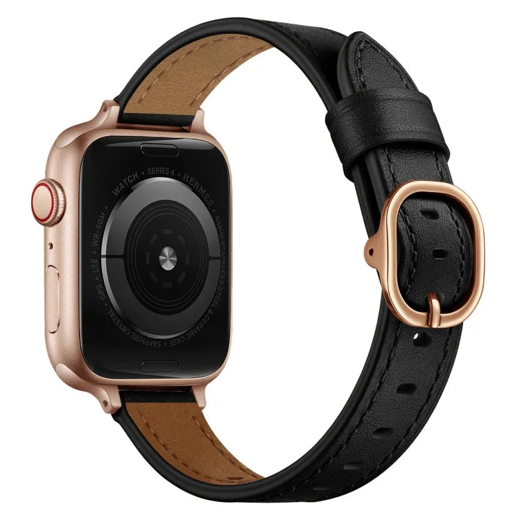 14mmレザーストラップウォッチバンド、Apple Watchシリーズ 7 41mm / 6&SE&5&4 40mm / 3&2&1 38mm、7 45mm / 6&SE&5&4 44mm / 3&2&1 42mm用