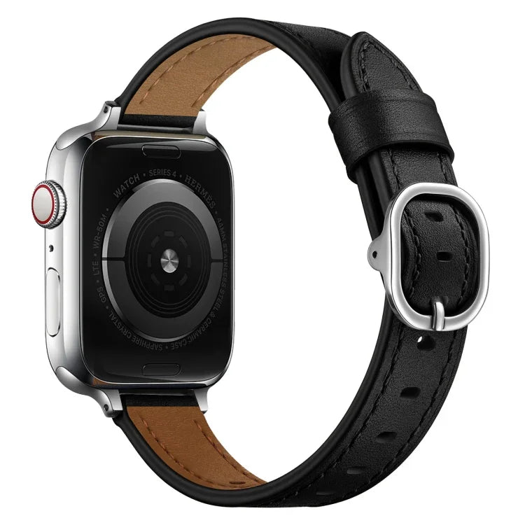 14mmレザーストラップウォッチバンド、Apple Watchシリーズ 7 41mm / 6&SE&5&4 40mm / 3&2&1 38mm、7 45mm / 6&SE&5&4 44mm / 3&2&1 42mm用