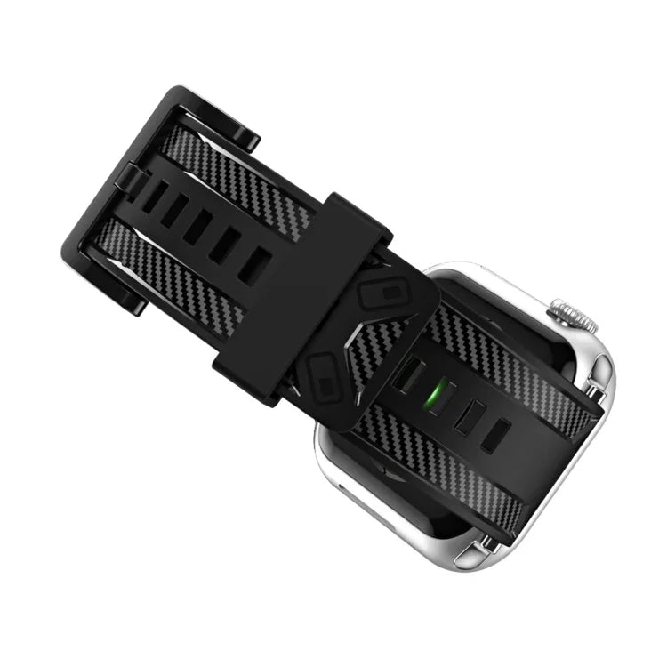 カーボンファイバー質感交換用ウォッチバンド、Apple Watchシリーズ 7 41mm / 6&SE&5&4 40mm / 3&2&1 38mm、7 45mm / 6&SE&5&4 44mm / 3&2&1 42mm用
