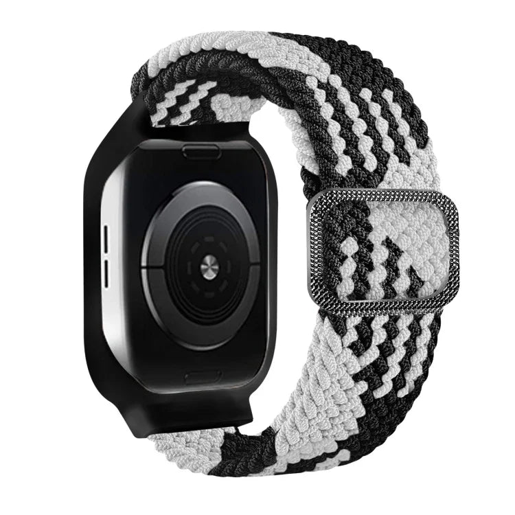 TPUフレームバックル編み込み一体型交換用ウォッチバンド、Apple Watchシリーズ 6 & SE & 5 & 4 40mm / 3 & 2 & 1 38mm、6 & SE & 5 & 4 44mm / 3 & 2 & 1 42mm用