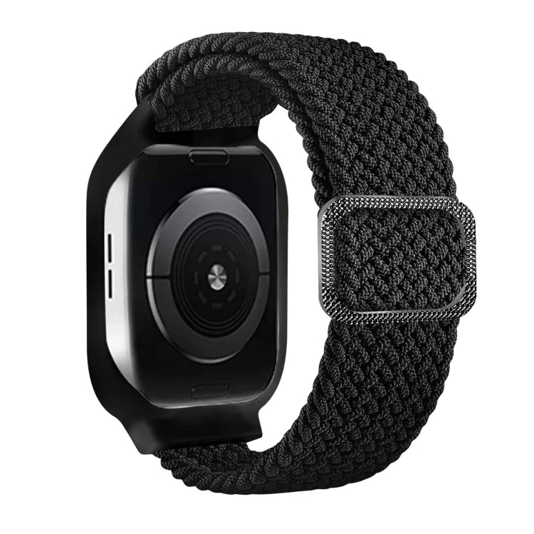 TPUフレームバックル編み込み一体型交換用ウォッチバンド、Apple Watchシリーズ 6 & SE & 5 & 4 40mm / 3 & 2 & 1 38mm、6 & SE & 5 & 4 44mm / 3 & 2 & 1 42mm用