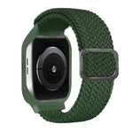 TPUフレームバックル編み込み一体型交換用ウォッチバンド、Apple Watchシリーズ 6 & SE & 5 & 4 40mm / 3 & 2 & 1 38mm、6 & SE & 5 & 4 44mm / 3 & 2 & 1 42mm用