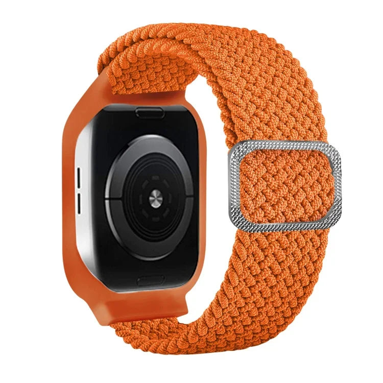 TPUフレームバックル編み込み一体型交換用ウォッチバンド、Apple Watchシリーズ 6 & SE & 5 & 4 40mm / 3 & 2 & 1 38mm、6 & SE & 5 & 4 44mm / 3 & 2 & 1 42mm用