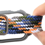TPUフレームバックル編み込み一体型交換用ウォッチバンド、Apple Watchシリーズ 6 & SE & 5 & 4 40mm / 3 & 2 & 1 38mm、6 & SE & 5 & 4 44mm / 3 & 2 & 1 42mm用