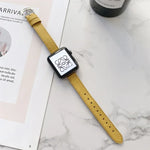 ライチテクスチャースリムストラップウォッチバンド、Apple Watchシリーズ 7 41mm / 6&SE&5&4 40mm / 3&2&1 38mm、7 45mm / 6&SE&5&4 44mm / 3&2&1 42mm用