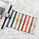 ライチテクスチャースリムストラップウォッチバンド、Apple Watchシリーズ 7 41mm / 6&SE&5&4 40mm / 3&2&1 38mm、7 45mm / 6&SE&5&4 44mm / 3&2&1 42mm用