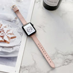 ライチテクスチャースリムストラップウォッチバンド、Apple Watchシリーズ 7 41mm / 6&SE&5&4 40mm / 3&2&1 38mm、7 45mm / 6&SE&5&4 44mm / 3&2&1 42mm用