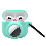 2in1 衝撃吸収 全面保護シリコン保護ケース AirPods 3／AirTag第2世代／第1世代用、AirPods 3／AirTag対応