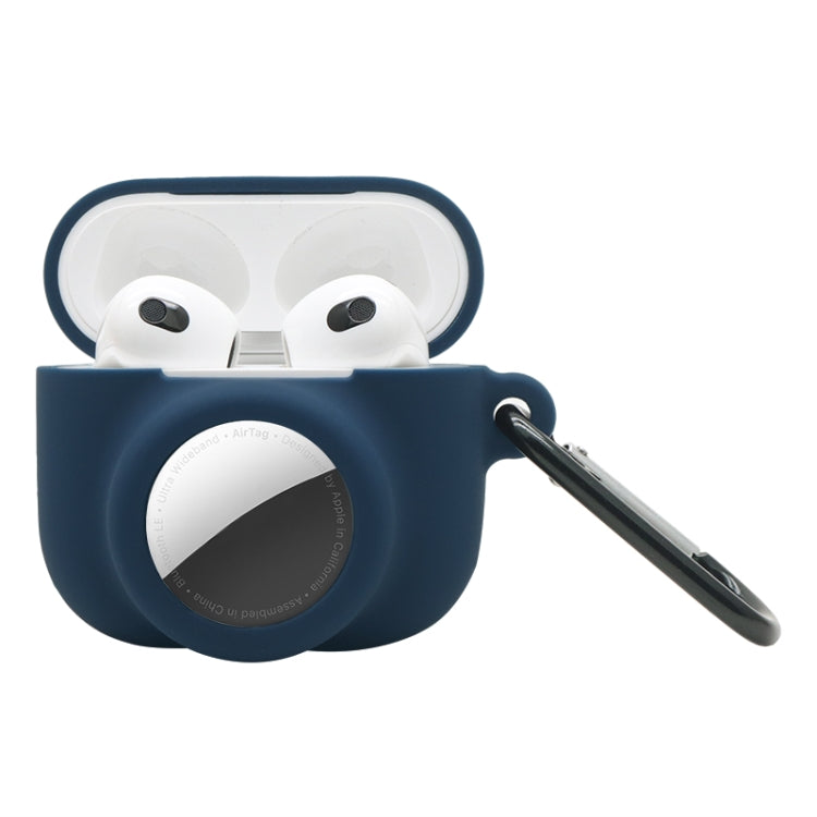 2in1 衝撃吸収 全面保護シリコン保護ケース AirPods 3／AirTag第2世代／第1世代用、AirPods 3／AirTag対応