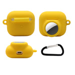 2in1 衝撃吸収 全面保護シリコン保護ケース AirPods 3／AirTag第2世代／第1世代用、AirPods 3／AirTag対応