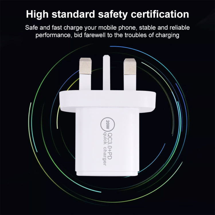 20WACB 20W QC3.0 + PD クイックチャージャー、AUプラグ、EUプラグ、USプラグ