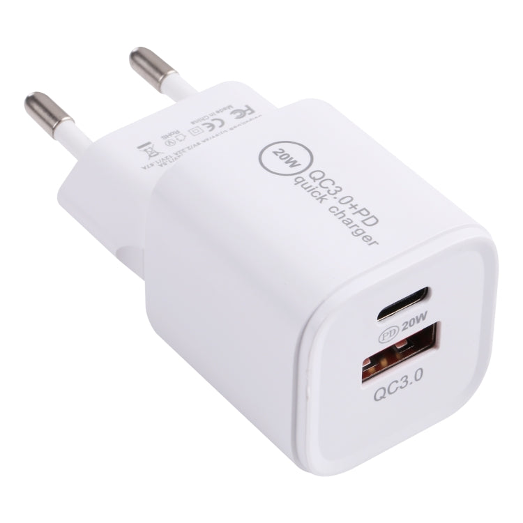 20WACB 20W QC3.0 + PD クイックチャージャー、AUプラグ、EUプラグ、USプラグ