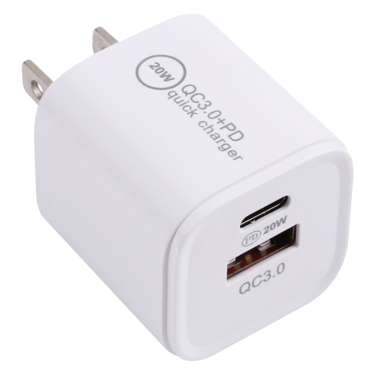 20WACB 20W QC3.0 + PD クイックチャージャー、AUプラグ、EUプラグ、USプラグ