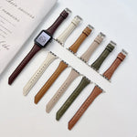 ナイフテール型カウハイド交換用ウォッチバンド、Apple Watchシリーズ用、7 45mm / 6&SE&5&4 44mm / 3&2&1 42mm、7 41mm / 6&SE&5&4 40mm / 3&2&1 38mm