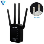 ワイヤレススマートWiFiルーターリピーター 4本WiFiアンテナ付き、EUプラグ ブラック、EUプラグ ホワイト、英国プラグ ブラック、英国プラグ ホワイト、米国プラグ ブラック、米国プラグ ホワイト