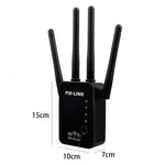 ワイヤレススマートWiFiルーターリピーター 4本WiFiアンテナ付き、EUプラグ ブラック、EUプラグ ホワイト、英国プラグ ブラック、英国プラグ ホワイト、米国プラグ ブラック、米国プラグ ホワイト