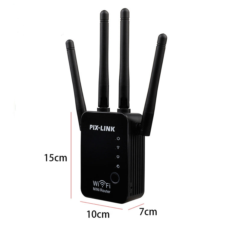 ワイヤレススマートWiFiルーターリピーター 4本WiFiアンテナ付き、EUプラグ ブラック、EUプラグ ホワイト、英国プラグ ブラック、英国プラグ ホワイト、米国プラグ ブラック、米国プラグ ホワイト