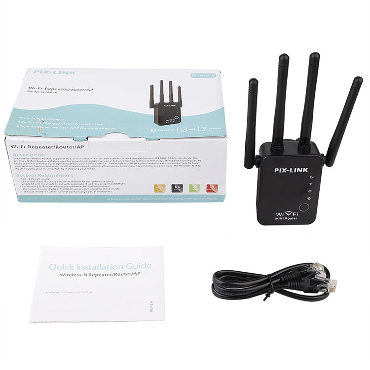 ワイヤレススマートWiFiルーターリピーター 4本WiFiアンテナ付き、EUプラグ ブラック、EUプラグ ホワイト、英国プラグ ブラック、英国プラグ ホワイト、米国プラグ ブラック、米国プラグ ホワイト