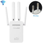 ワイヤレススマートWiFiルーターリピーター 4本WiFiアンテナ付き、EUプラグ ブラック、EUプラグ ホワイト、英国プラグ ブラック、英国プラグ ホワイト、米国プラグ ブラック、米国プラグ ホワイト