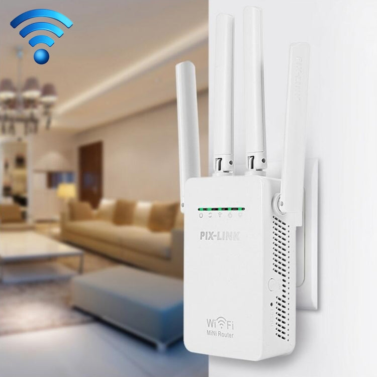 ワイヤレススマートWiFiルーターリピーター 4本WiFiアンテナ付き、EUプラグ ブラック、EUプラグ ホワイト、英国プラグ ブラック、英国プラグ ホワイト、米国プラグ ブラック、米国プラグ ホワイト