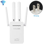 ワイヤレススマートWiFiルーターリピーター 4本WiFiアンテナ付き、EUプラグ ブラック、EUプラグ ホワイト、英国プラグ ブラック、英国プラグ ホワイト、米国プラグ ブラック、米国プラグ ホワイト