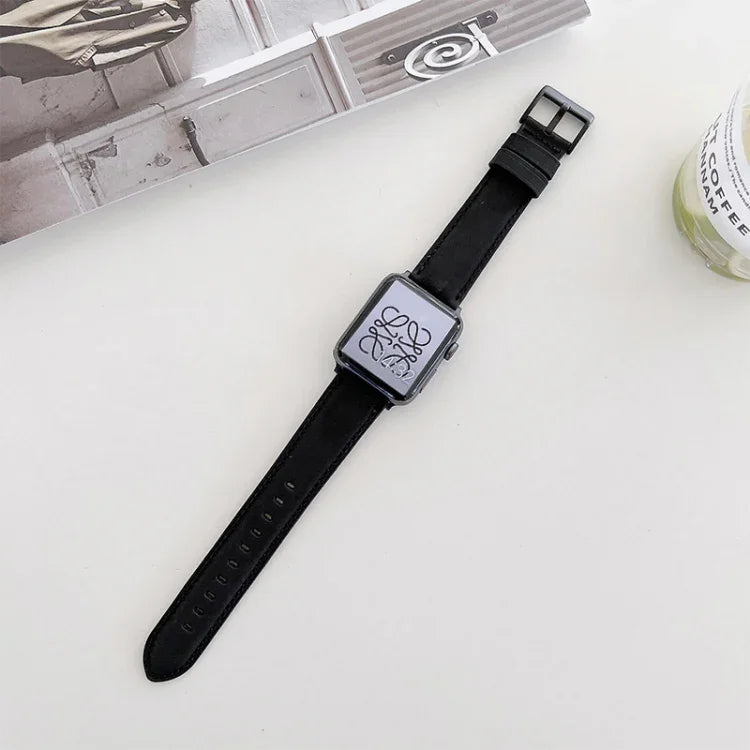 クレイジーホーステクスチャーマット交換用ウォッチバンド、Apple Watchシリーズ用、7 45mm / 6&SE&5&4 44mm / 3&2&1 42mm、7 41mm / 6&SE&5&4 40mm / 3&2&1 38mm