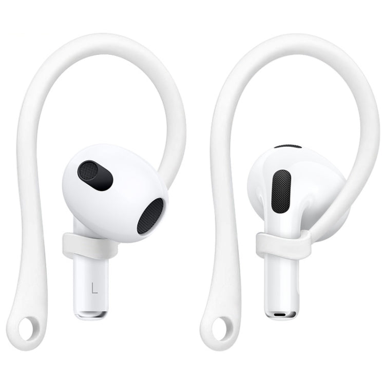 1ペア imak ワイヤレスイヤホン シリコン紛失防止ストラップ イヤーフック AirPods 3用