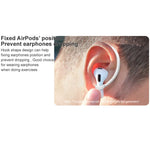 1ペア imak ワイヤレスイヤホン シリコン紛失防止ストラップ イヤーフック AirPods 3用