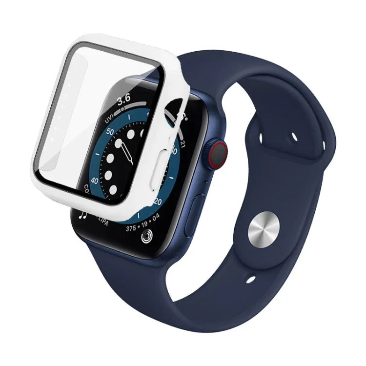 IMAK 衝撃吸収PC保護ケース＋強化ガラスフィルム、Apple Watchシリーズ 6 & SE & 5 & 4 44mm用、Apple Watchシリーズ 3 & 2 & 1 42mm用、Apple Watchシリーズ 6 & SE & 5 & 4 40mm用、Apple Watchシリーズ 3 & 2 & 1 38mm用