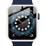 IMAK 衝撃吸収PC保護ケース＋強化ガラスフィルム、Apple Watchシリーズ 6 & SE & 5 & 4 44mm用、Apple Watchシリーズ 3 & 2 & 1 42mm用、Apple Watchシリーズ 6 & SE & 5 & 4 40mm用、Apple Watchシリーズ 3 & 2 & 1 38mm用