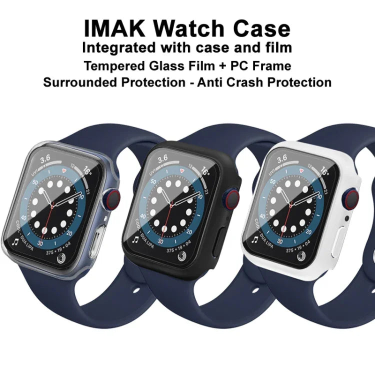 IMAK 衝撃吸収PC保護ケース＋強化ガラスフィルム、Apple Watchシリーズ 6 & SE & 5 & 4 44mm用、Apple Watchシリーズ 3 & 2 & 1 42mm用、Apple Watchシリーズ 6 & SE & 5 & 4 40mm用、Apple Watchシリーズ 3 & 2 & 1 38mm用