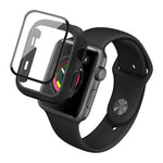 IMAK 衝撃吸収PC保護ケース＋強化ガラスフィルム、Apple Watchシリーズ 6 & SE & 5 & 4 44mm用、Apple Watchシリーズ 3 & 2 & 1 42mm用、Apple Watchシリーズ 6 & SE & 5 & 4 40mm用、Apple Watchシリーズ 3 & 2 & 1 38mm用