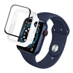 IMAK 衝撃吸収PC保護ケース＋強化ガラスフィルム、Apple Watchシリーズ 6 & SE & 5 & 4 44mm用、Apple Watchシリーズ 3 & 2 & 1 42mm用、Apple Watchシリーズ 6 & SE & 5 & 4 40mm用、Apple Watchシリーズ 3 & 2 & 1 38mm用