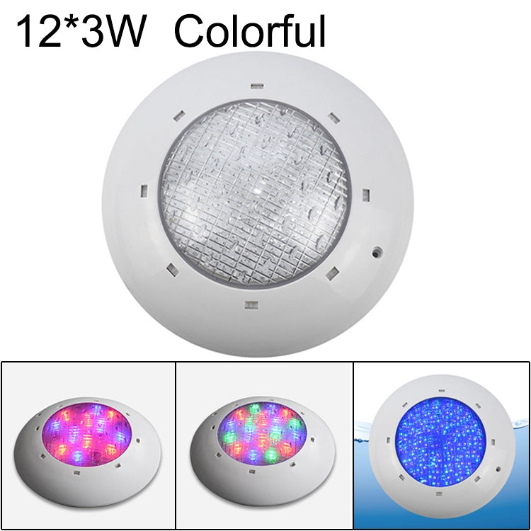 ABSプラスチック製スイミングプール壁掛けランプ 水中ライト、6W、9W、12W、18W、24W、12x3W、18x3W