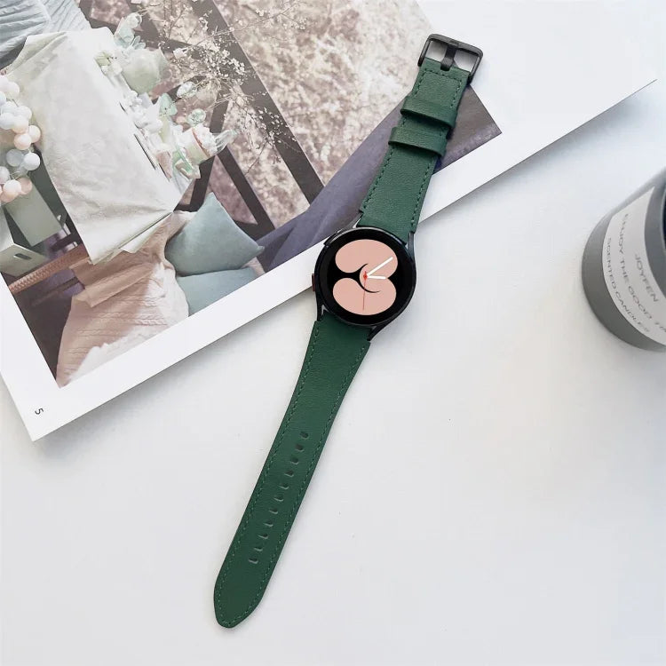 両面レザーストラップウォッチバンド、Samsung Galaxy Watch4 40mm / 44mm用