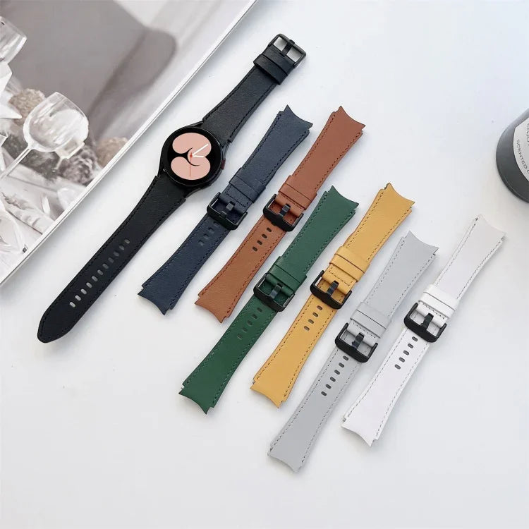 両面レザーストラップウォッチバンド、Samsung Galaxy Watch4 40mm / 44mm用