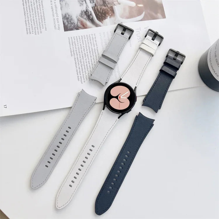 両面レザーストラップウォッチバンド、Samsung Galaxy Watch4 40mm / 44mm用