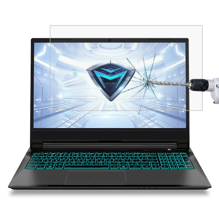 ノートパソコン画面HD強化ガラス保護フィルム、Lenovo Yoga C740 15.6インチ用、MACHENIKE F117 15.6インチ用、MACHENIKE F117-BB3 15.6インチ用、MACHENIKE F117-X 15.6インチ用、MACHENIKE Machbook-PCi1 15.6インチ用、MACHENIKE Machbook-PD1 15.6インチ用