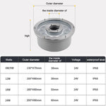 景観リングLEDアルミ合金製水中噴水ライト、6W、9W、12W、18W、24W