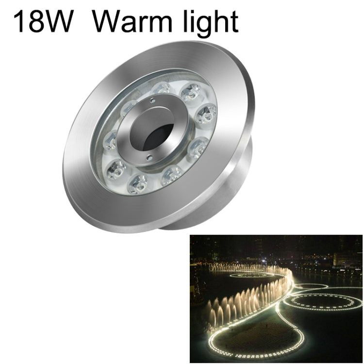 景観リングLEDステンレス製水中噴水ライト、6W、9W、12W、18W、24W